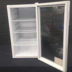 Small glass fronted fridge 88 ltr