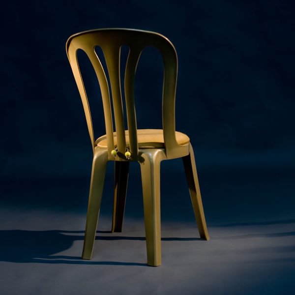 Gold Miami Chair with Gold Round Seat Pad 2