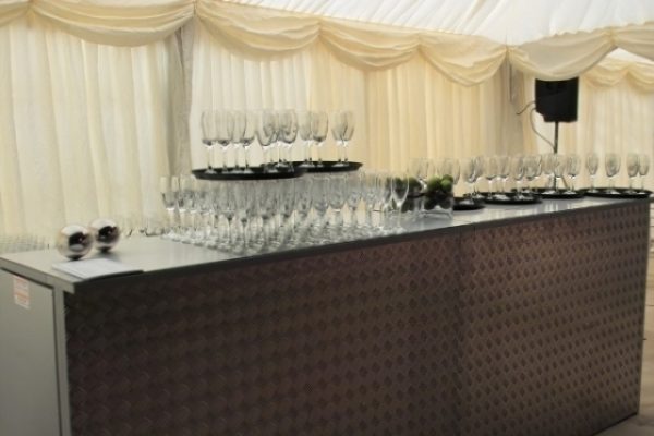 2 silver bar units for hire